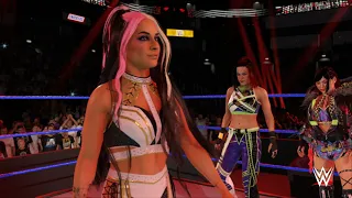 WWE 2K24 Damage CRTL vs Alexa Bliss & Becky Lynch Women's Tag Team Championship Smackdown