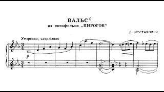 Dmitri Shostakovich - Waltz (arr. for piano) from the film "Pirogov", Op. 76 (1947)