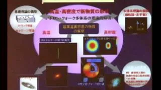 京都大学 第5回市民講座「宇宙と物質の神秘に迫る～物理科学最前線～」「素粒子の『溶ける』話－超高温・高密度の世界の探求－」國廣 悌二（京都大学基礎物理学研究所 教授）2007年9月30日