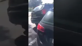 Road rage Australia... Crazy woman almost rolls car..