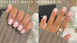 EASY BEGINNER FRIENDLY POLYGEL NAIL TUTORIAL | SIMPLE, QUICK, AND LONG LASTING | NAIL TUTORIALS