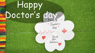 Doctors' day greeting card | Easy DIY paper craft