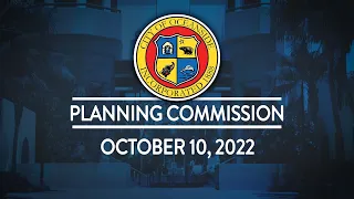Oceanside Planning Commission Meeting: October 10, 2022