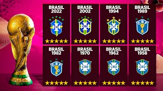 COPA do MUNDO, mas coloquei o BRASIL em TODOS os GRUPOS como CABEÇA de CHAVE 🏆