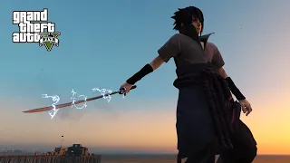 GTA 5 Mods - Chidori Katana/Sword for Sasuke Uchiha (Naruto Mod) WIP