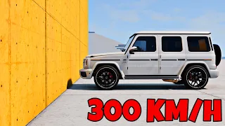 Mercedes-Benz G63 vs Wall 300 KM/H - BeamNG Drive