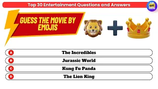 Emoji Quiz - Guess The Movie By Emoji 🎥 | 30 Movies