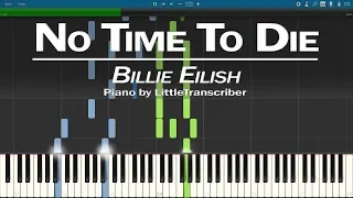 Billie Eilish - No Time To Die (Piano Cover) Synthesia Tutorial by LittleTranscriber