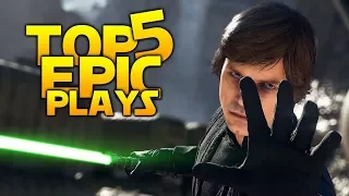 AWESOME LUKE PLAYS: Star Wars Battlefront 2 Top 5 Plays