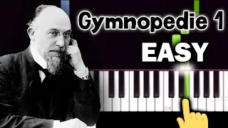 Satie - Gymnopedie No. 1 - EASY Piano tutorial
