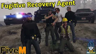 Bail Enforcement Patrol (Bounty Hunter) | Fugitive Runs From Work | GTA 5 FiveM