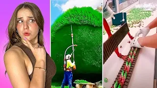 REACTING TO Satisfying Videos Of Workers Doing Their Job Perfectly!