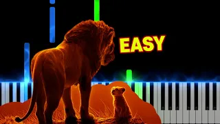 The Lion King - The Lion Sleeps Tonight | EASY Piano Tutorial