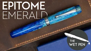 The Epitome Emerald Fountain Pen: Starry Night Acrylic