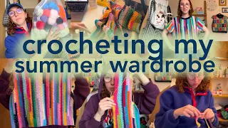 Crocheting my summer wardrobe part 1 | crochet vlog