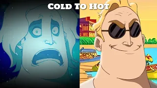 Mr Incredible Becoming Cold To Hot Animated