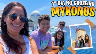 Viagem a Mykonos - Cruzeiro pelas Ilhas Gregas com a Família Maria Clara e JP