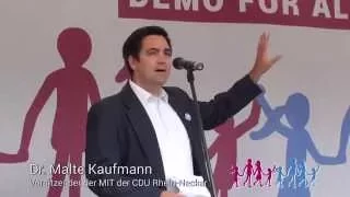 Demo für Alle - Dr. Malte Kaufmann von der MIT der CDU Rhein-Neckar