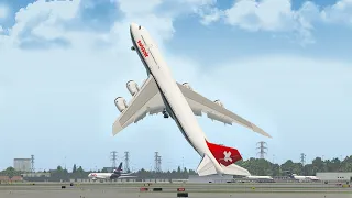 Giant Boeing SwissAir Vertical Take Off And Emergency Landing | X-Plane 11