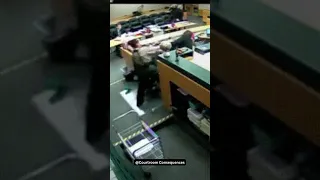 PREDATOR  Tries to Smash his Computer with evidence in courtroom...