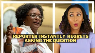 Barbados PM Mia Mottley Set A Reporter Straight In Just 2 Minutes