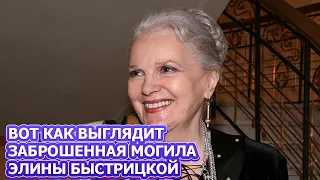 УЖАСАЮЩИЕ КАДРЫ! МОГИЛА И ПАМЯТНИК АКТРИСЫ ЭЛИНЫ БЫСТРИЦКОЙ ПРИВЕЛА В НЕДОУМЕНИЕ