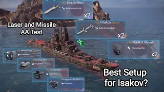 Missile & AA Test - OHEL, Garpun, Helios, Crotale, ATMACA, Type-40, PKX on Isakov - Modern Warships