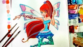 ✿ how to draw winx club Bloom Sirenix ✿ Speedpainting