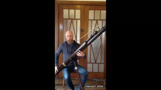 Simon Rickard demonstrates the range of the new Pinchgut Opera Contrabassoon.