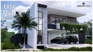 Modern House Design |12x19m 2 Storey | 4 Bedrooms Family Home