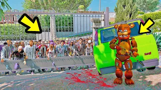 SALVE OS ANIMATRONICS DO APOCALIPSE ZUMBI ASSUSTADOR? | GTA V Five Nights at Freddy's