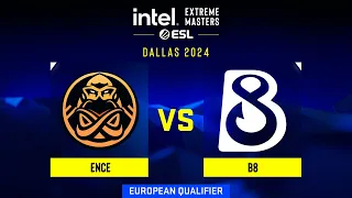 ENCE проти B8 | Мапа 1 Mirage | IEM Dallas 2024 - CQ - Europe