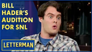 Bill Hader on His SNL Audition | Letterman