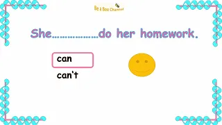 Can and Can't  Quiz