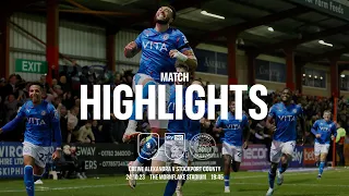 Crewe Alexandra Vs Stockport County - Match Highlights - 24.10.23