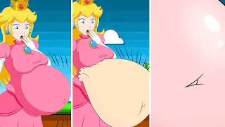 WAIT Princess Peach!! THIS IS TOO MUCH MILK!!! 🥛