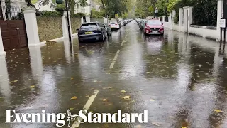 London weather: Capital hit by flash flooding amid torrential downpours