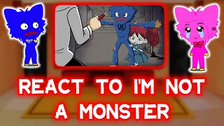 Poppy Playtime React To: "Im not a monster" - Poppy Playtime Animation (Wanna Live)