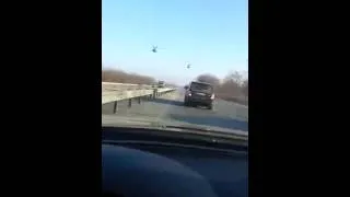 BMW против Вертолета BMW vs helicopter