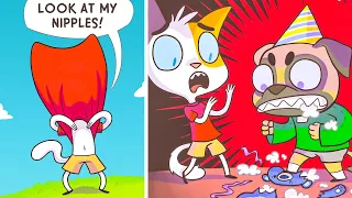 New Cute Cat Family Webcomics Daily But Not Cute Endings #9 | LOL Comics DUB