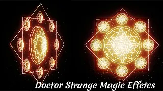 Doctor Strange - Magic Spell Effects Black Screen Use for Free || Side And Front View Magic Circle
