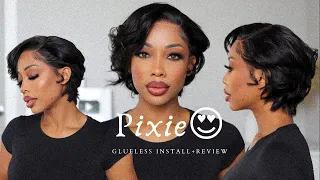 SHORT and SASSY😍 Watch Me Install This 13x6 HD LACE PIXIE CUT WIG! - ftMyqualityhair