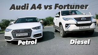 Audi A4(3.0) vs Fortuner (2x4) Drag Race 🔥 PistonVibe