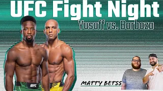 UFC Fight Night: Yusuff vs Barboza