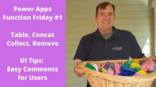Function Friday 1 - Power Apps Table, Concat, Collect, Remove functions