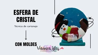 🔥Tendencia navideña Esfera aspecto de cristal Muñeco de nieve | Con moldes