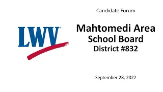 Mahtomedi Area School Board #832 Candidate Forum