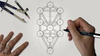 How To Draw The Tree of Life (Kabbalah) | Sacred Geometry Drawing Tutorial