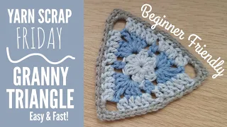 Easy, Beginner Crochet Triangle | Yarn Scrap Friday