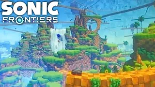 2D Green Hill Zone Cyberspace Gameplay (Stabilized) - Sonic Frontiers